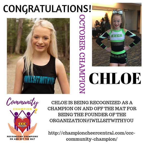 Chloe - Community Champion